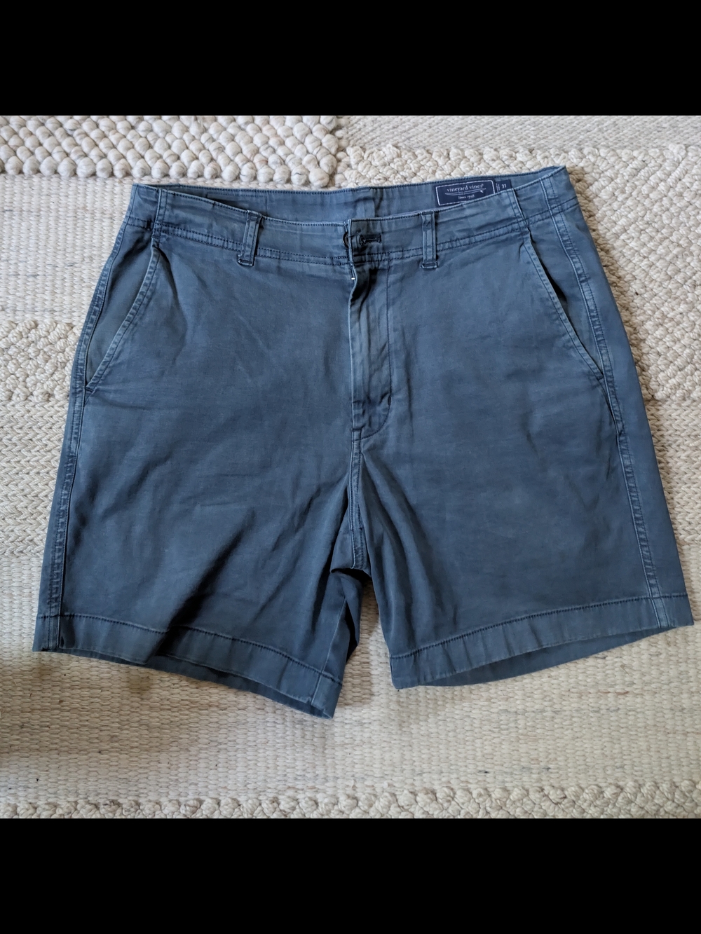 Vineyard Vines Shorts 32 blue Mens chino classic logo preppy